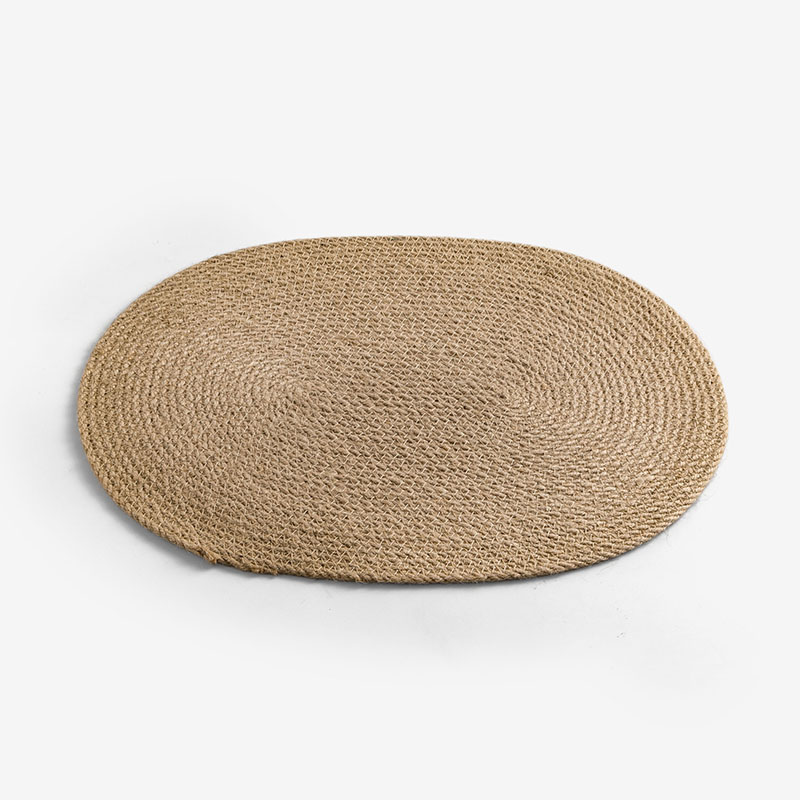WAGA 棉麻編織 40cm 橢圓型餐墊 ｜單品_0