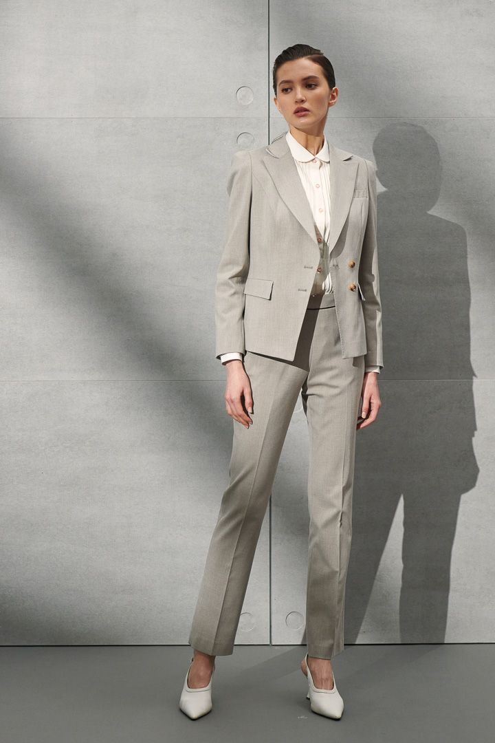 SST&C Women'S Wool Blend Slim Fit Suit Trousers | 7262111003  (Outlet)_0
