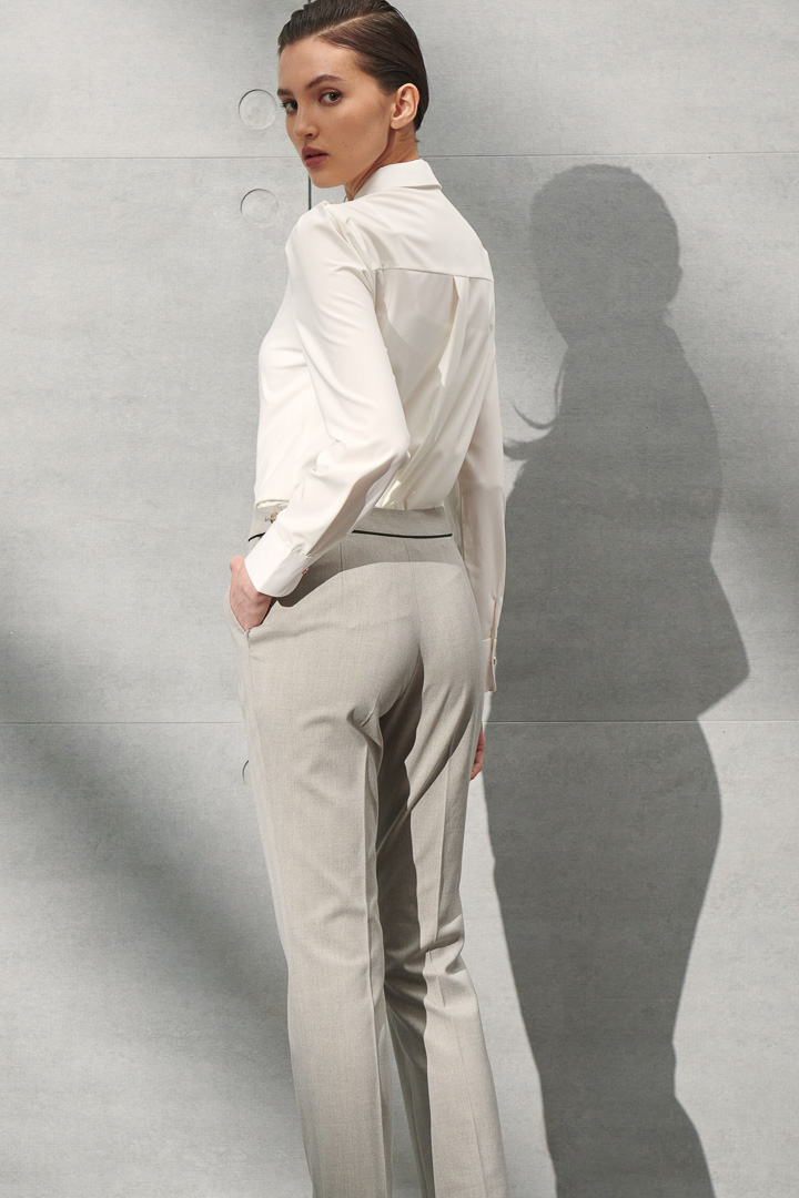 SST&C Women'S Wool Blend Slim Fit Suit Trousers | 7262111003  (Outlet)_3