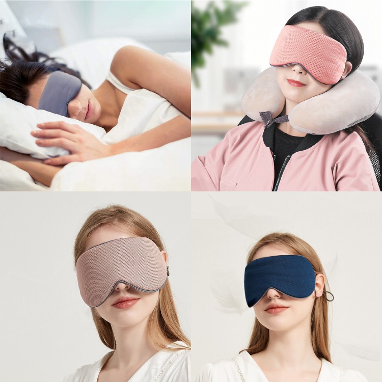 溫涼兩用遮光眼罩 Ｓ型貼合眼部 立體眼罩 睡眠眼罩 涼感眼罩 保暖眼罩 不壓鼻眼罩 護眼罩【BF0221】《約翰家庭百貨_9