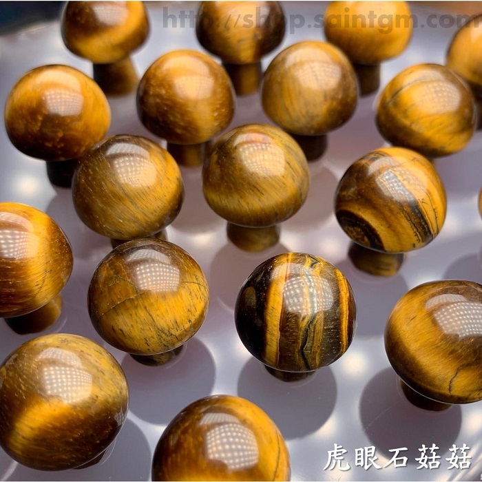 超迷你蘑菇寶寶 菇菇 雕件/擺件 ~成為之石/黃虎眼/龍之石_4