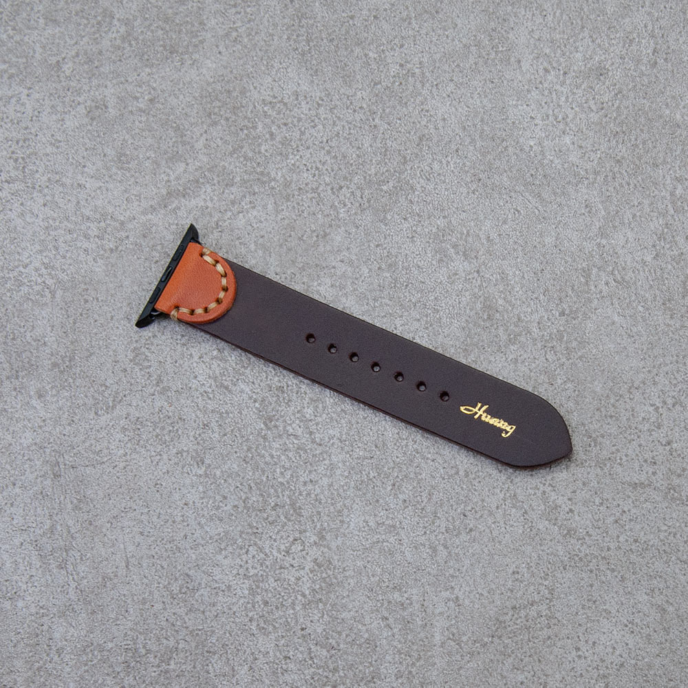 Apple Watch 皮革錶帶 單層厚實牛皮 40mm 41mm 44mm 45mm_6