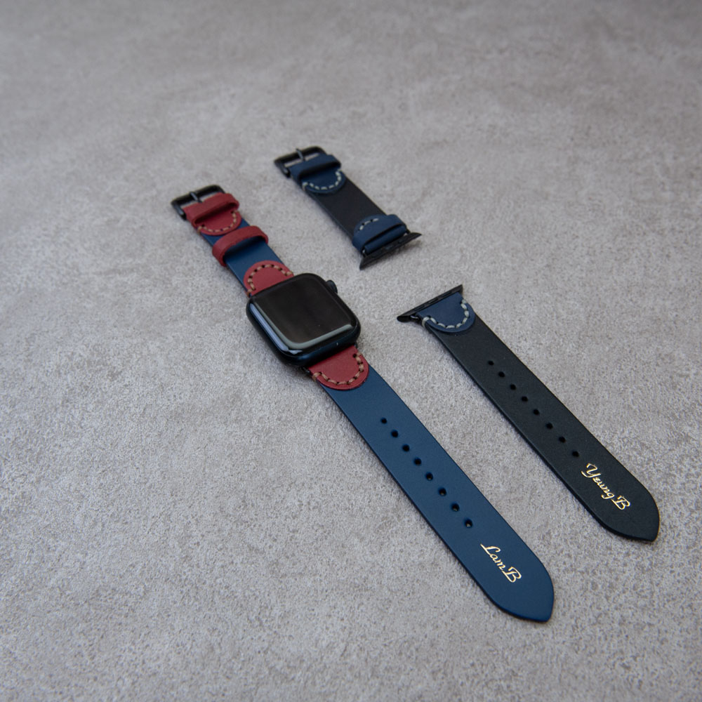 Apple Watch 皮革錶帶 單層厚實牛皮 40mm 41mm 44mm 45mm_7