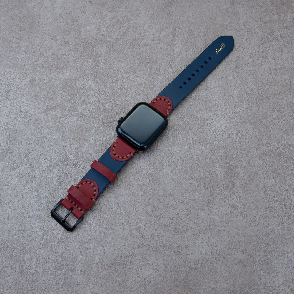 Apple Watch 皮革錶帶 單層厚實牛皮 40mm 41mm 44mm 45mm_8