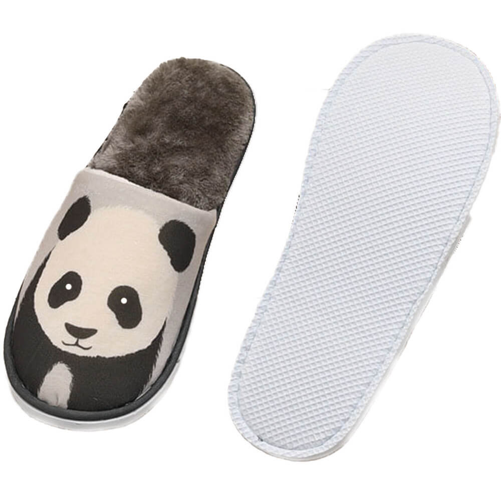 萌萌動物★輕時尚包頭布拖鞋-法鬥灰_7