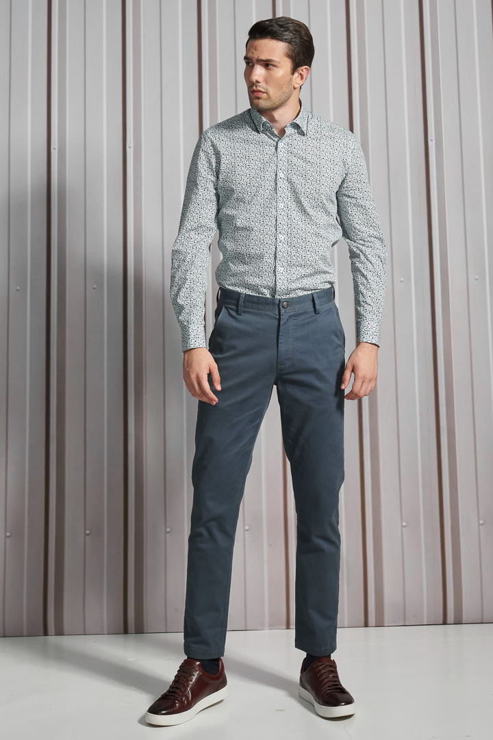 SST&C #Comfortable Cotton  Red and Blue Flower Shirt | 0312112003  (Outlet)_2