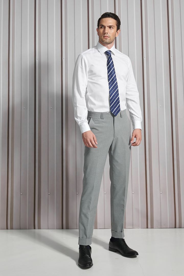 SST&C #Easycare  White Textured Shirt | 0312112008  (Outlet)_2