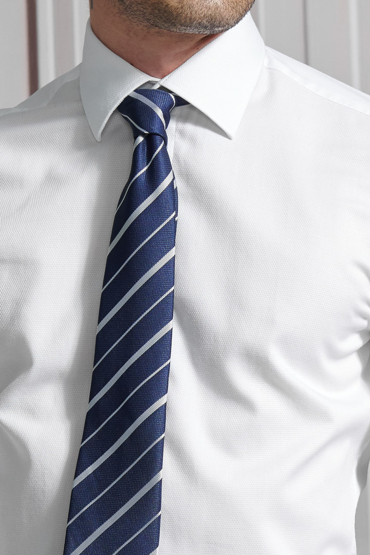 SST&C #Easycare  White Textured Shirt | 0312112008  (Outlet)_4