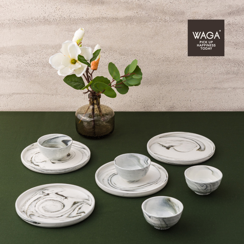 Ice Crack 23cm Ceramic Plate_0