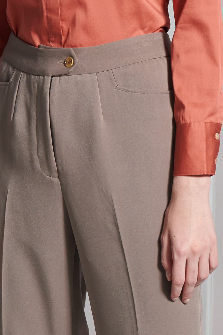 SST&C Women'S Wool Blend Camel Wide Leg Suit Trousers | 7262112001  (Outlet)_7