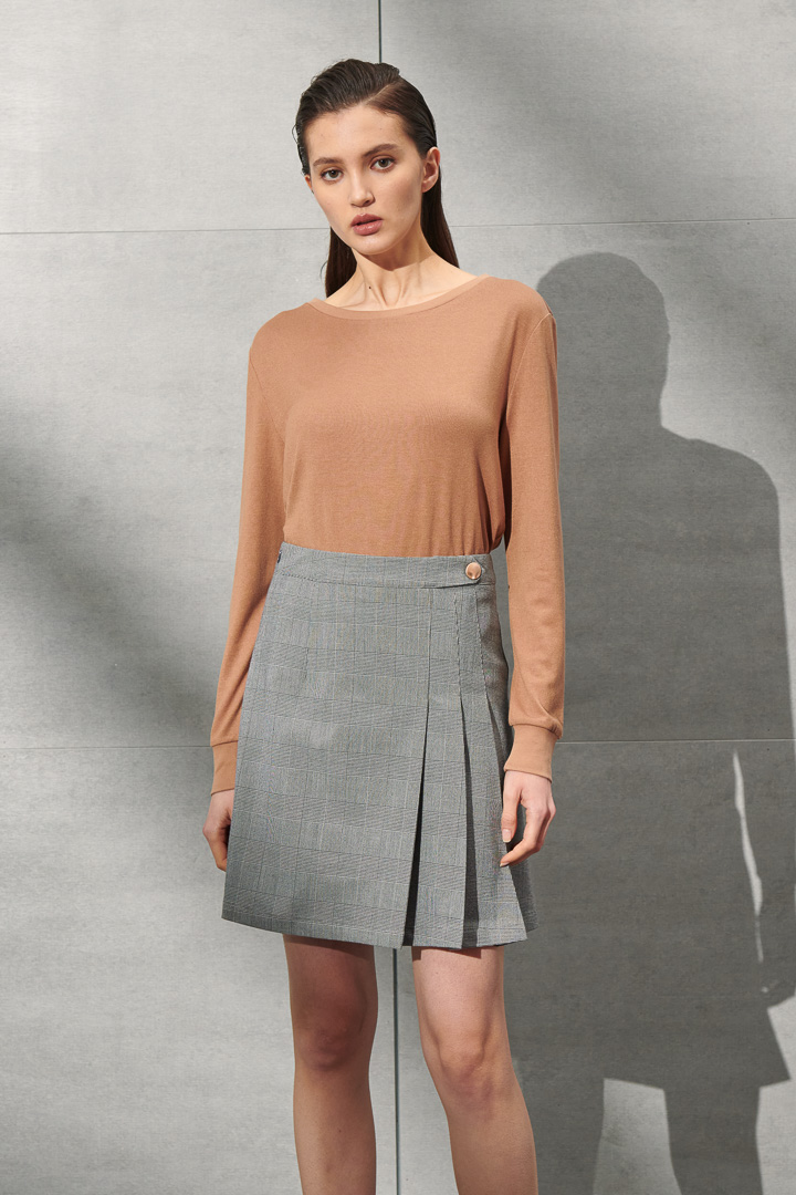 SST&C Women'S Simple Solid Color Khaki Sweater | 8662111001  (Outlet)_0
