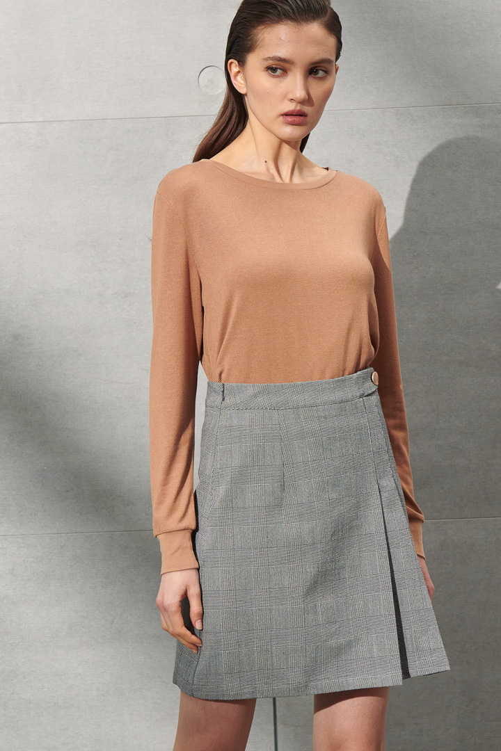 SST&C Women'S Simple Solid Color Khaki Sweater | 8662111001  (Outlet)_1