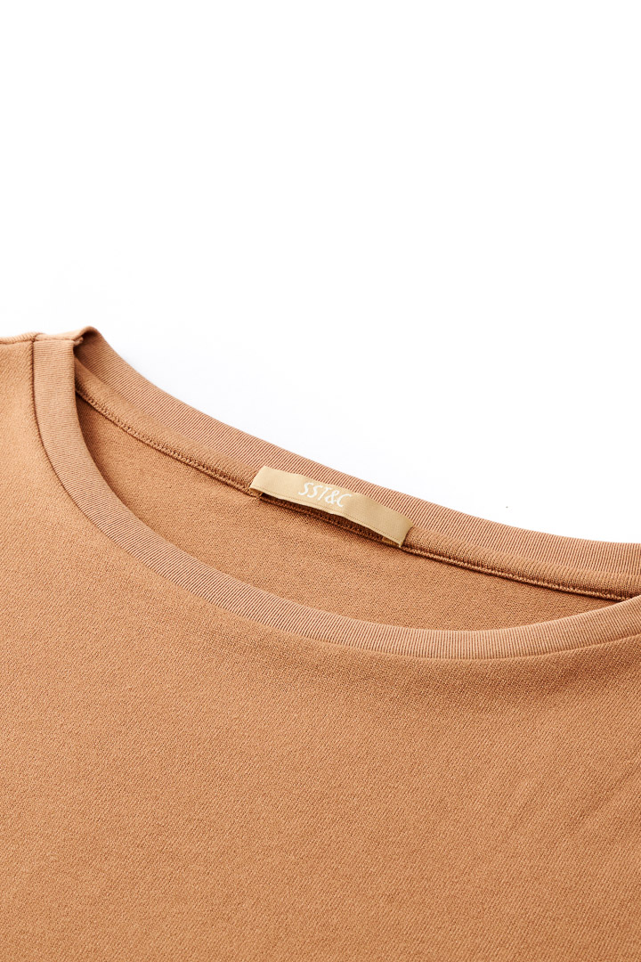 SST&C Women'S Simple Solid Color Khaki Sweater | 8662111001  (Outlet)_8