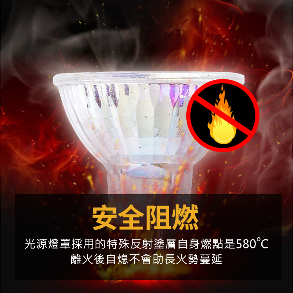 融蠟燈專用 GU10鹵素燈泡 暖色調 50W｜柔和色調、超長壽命_4