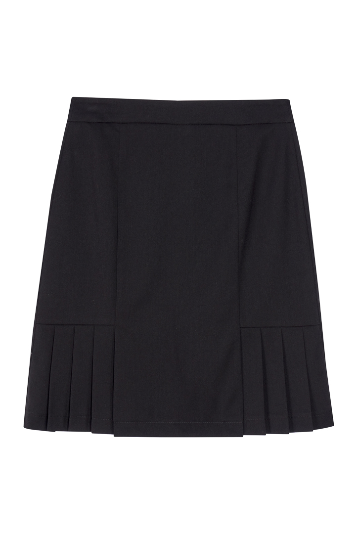 SST&C Women'S Wool Blend Black Pleated Skirt | 7462112005  (Outlet)_7