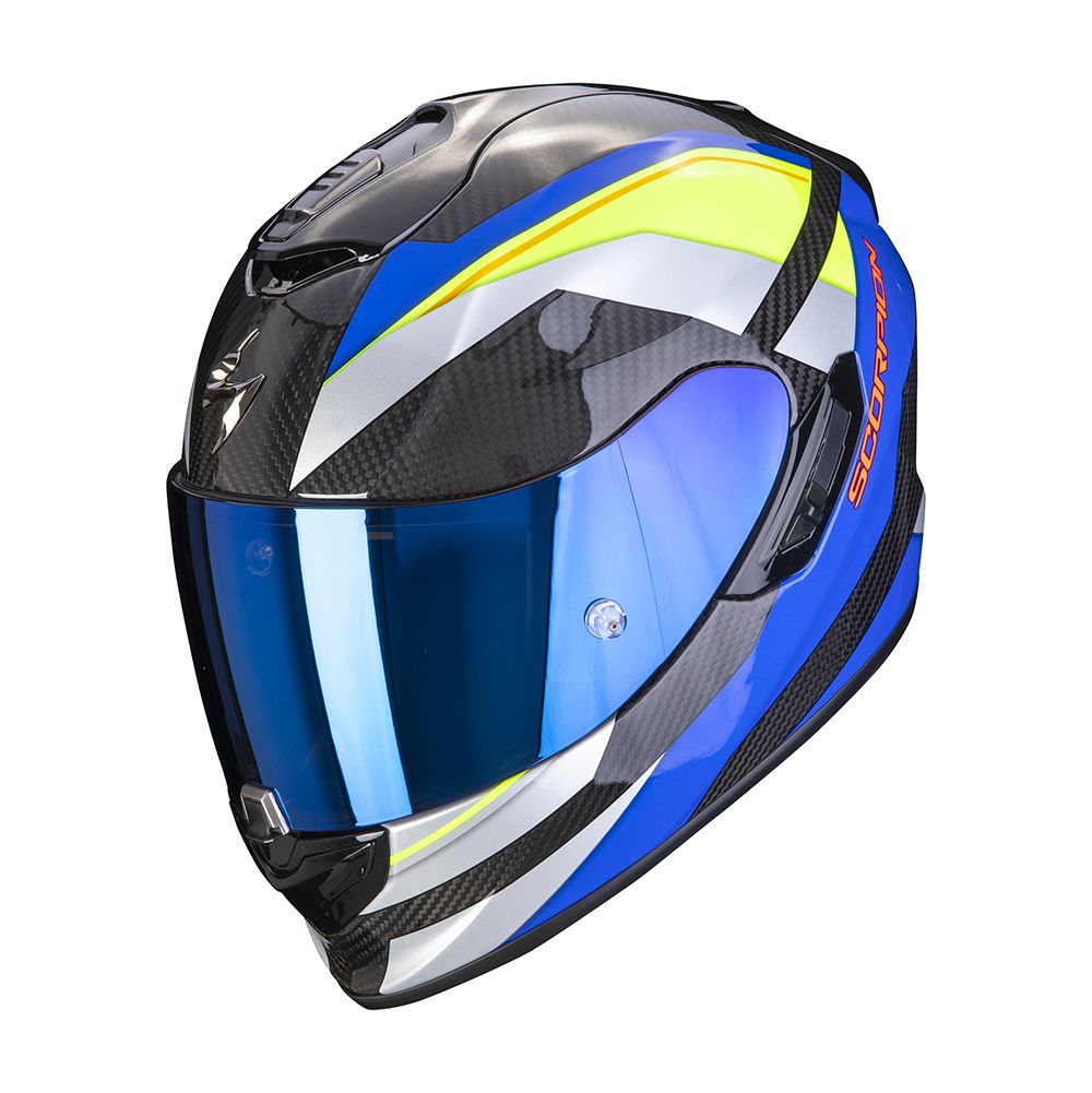 【正版代理貨預購】SCORPION EXO-1400 CARBON AIR LEGIONE BLUENEON YELLOW 碳纖維 藍黃 全罩  【預計2022/04月左右到貨/預購商品非限貨/急用者下單前請先確認到貨時間】_0
