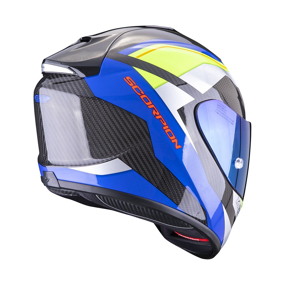 【正版代理貨預購】SCORPION EXO-1400 CARBON AIR LEGIONE BLUENEON YELLOW 碳纖維 藍黃 全罩  【預計2022/04月左右到貨/預購商品非限貨/急用者下單前請先確認到貨時間】_2