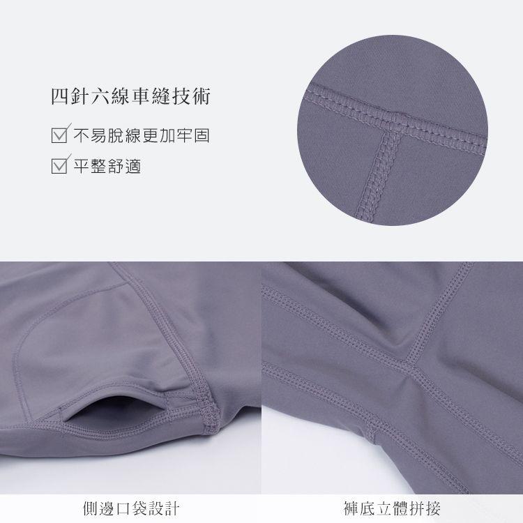 絕版品▸Lycra sport高彈敢動高腰九分運動長褲瑜珈褲-灰藍VCstyle3615120_7