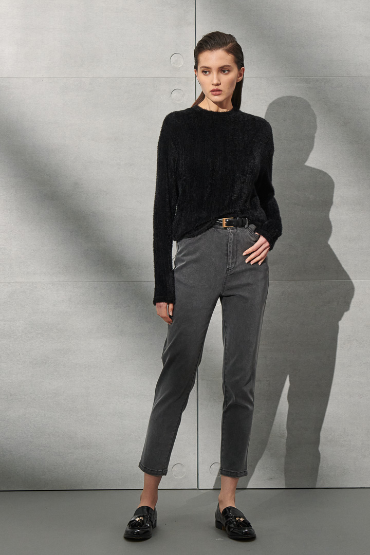 SST&C Women'S Gray Mid Rise Slim Jeans | 8262110001  (Outlet)_0
