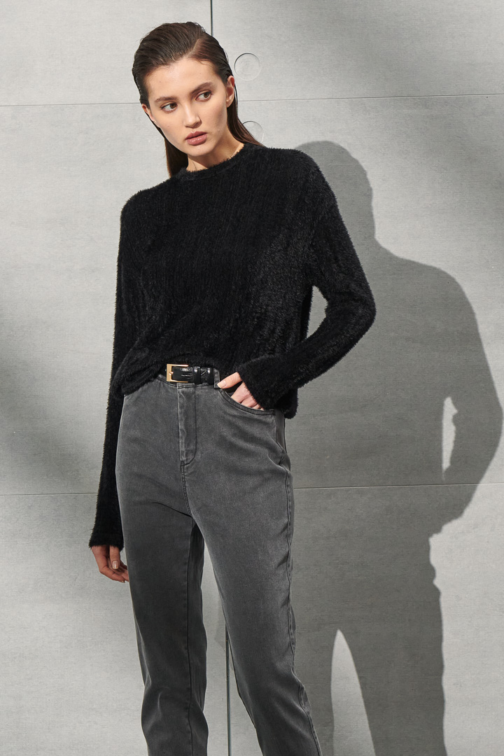 SST&C Women'S Gray Mid Rise Slim Jeans | 8262110001  (Outlet)_1
