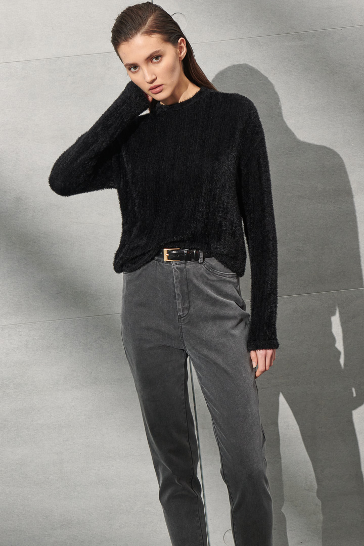 SST&C Women'S Gray Mid Rise Slim Jeans | 8262110001  (Outlet)_4
