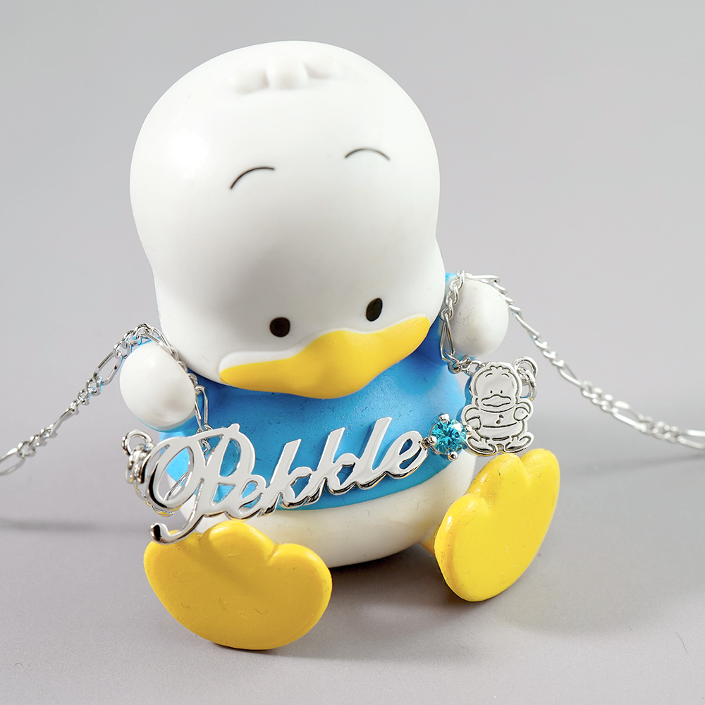 PEKKLE訂製系列-貝克鴨 訂製字母純銀項鍊_4