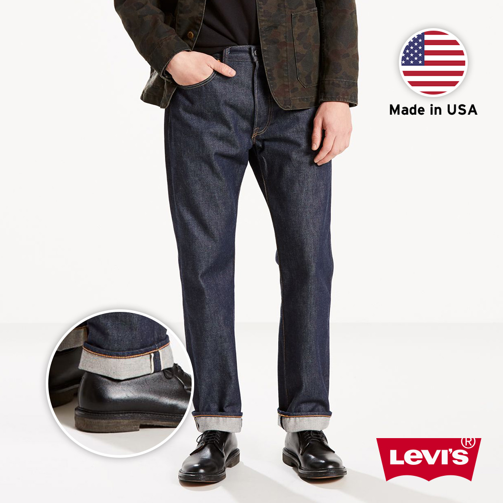 Levis LMC MIJ日本製男款551Z復古直筒牛仔褲/ 日本職人作舊補丁工藝/ 頂級靛藍赤耳-人氣新品- LEVI'S®官方旗艦店