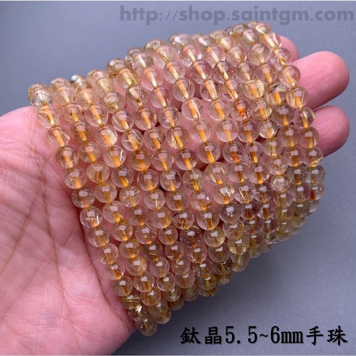 鈦晶手珠/手鍊5.5~6mm (Rutilated Quartz) ~創造財富、提高決斷力及集中力、帶來信心與衝勁_2