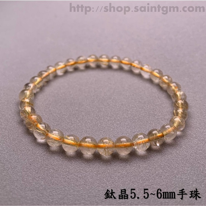 鈦晶手珠/手鍊5.5~6mm (Rutilated Quartz) ~創造財富、提高決斷力及集中力、帶來信心與衝勁_3