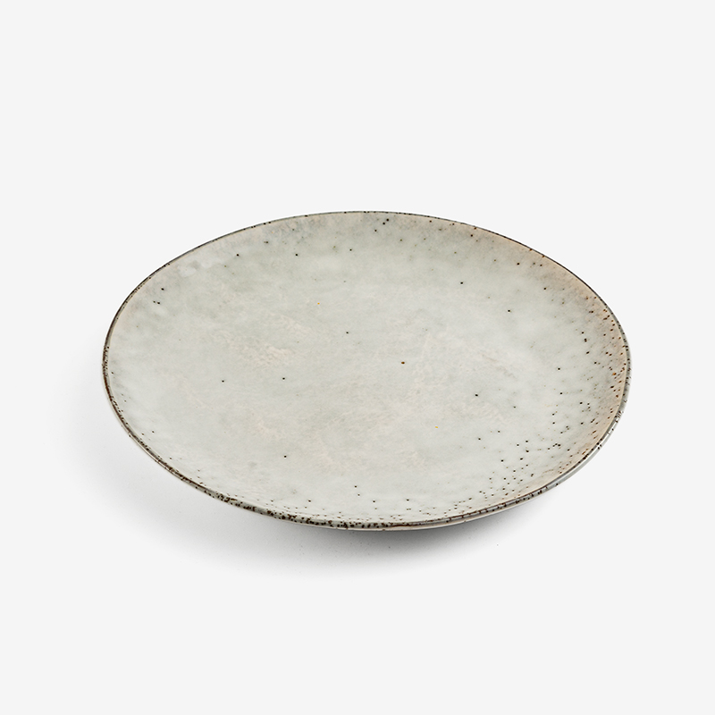 日式 春泥大地 26.5cm 陶瓷圓盤｜泥米灰｜單品_0