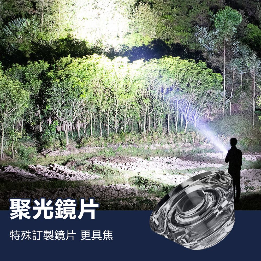 強光手電筒 手電筒 USB充電｜輕盈易攜、生活防水_5