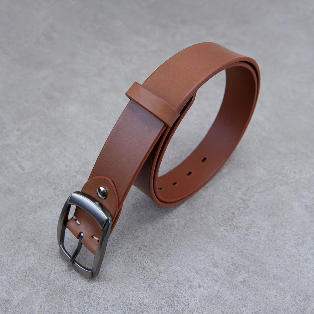 皮帶 淺咖色 腰帶 義大利植鞣革 男女用 加寬版 客製燙金 38mm_4
