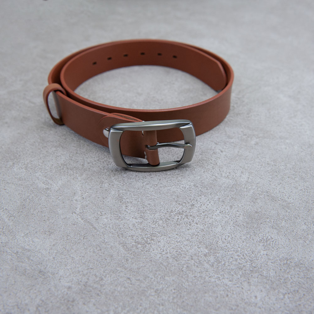 皮帶 淺咖色 腰帶 義大利植鞣革 男女用 加寬版 客製燙金 38mm_5