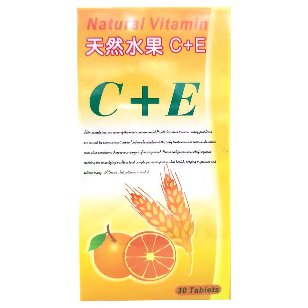 【Vitamine】天然水果C+E口含錠30T_0