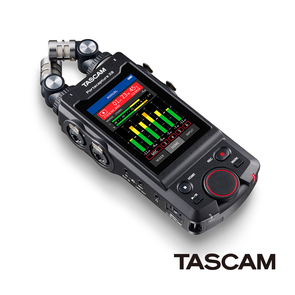 【TASCAM】Portacapture X8 手持多軌錄音機 公司貨_0