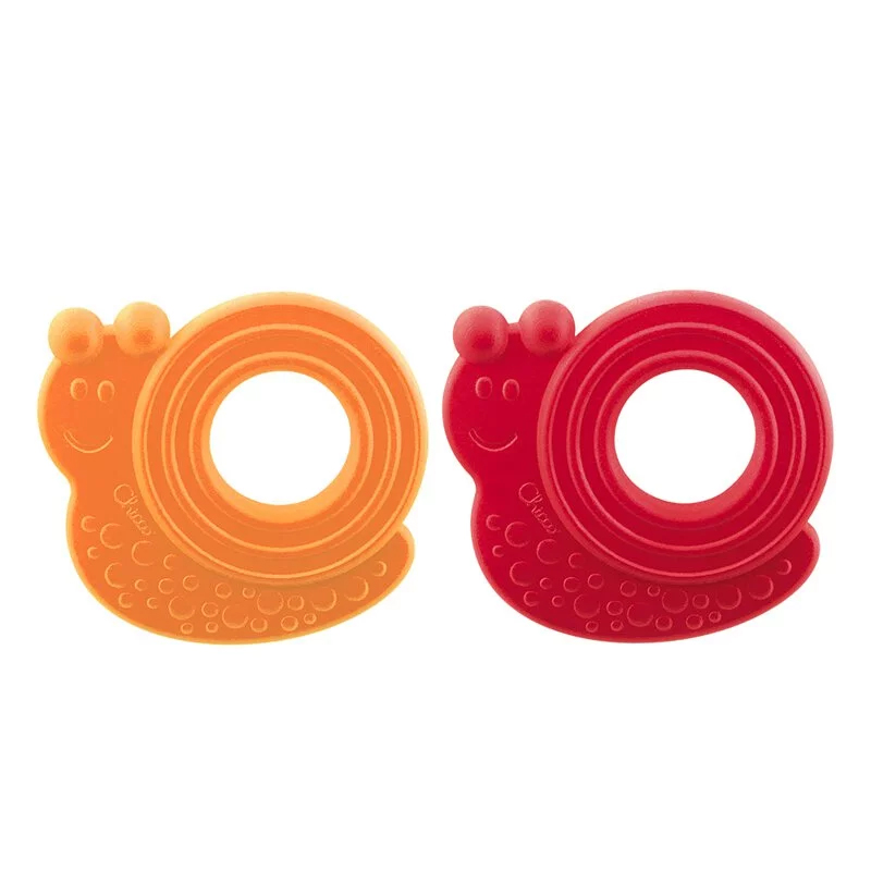【CHICCO】ECO+小蝸牛固齒玩具1入(顏色隨機)3m+_0
