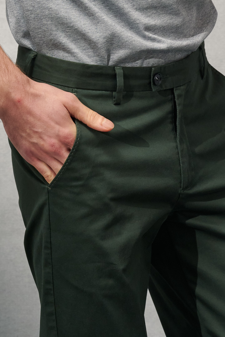 SST&C Lush Green Comfort Fit Casual Trousers | 1212203004  (Outlet)_6