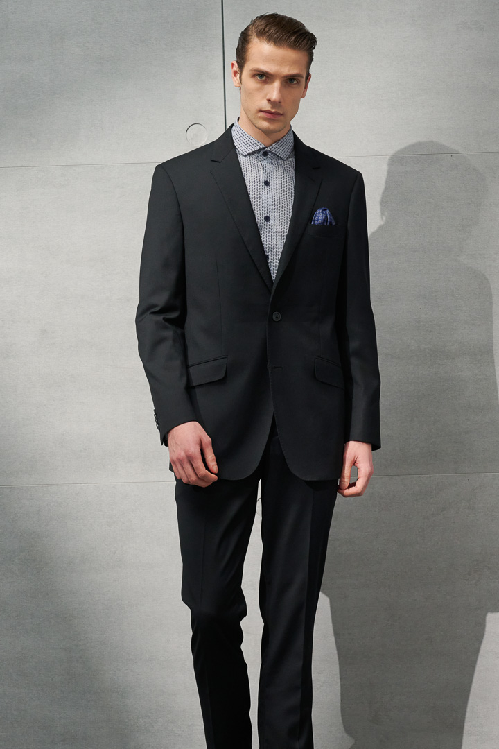 SST&C Black Classic Suit Jacket | 0112203007  (Outlet)_1