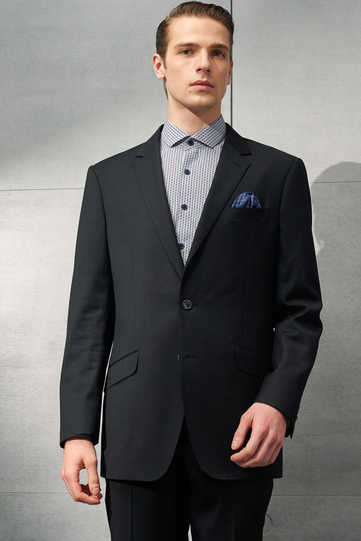 SST&C Black Classic Suit Jacket | 0112203007  (Outlet)_3