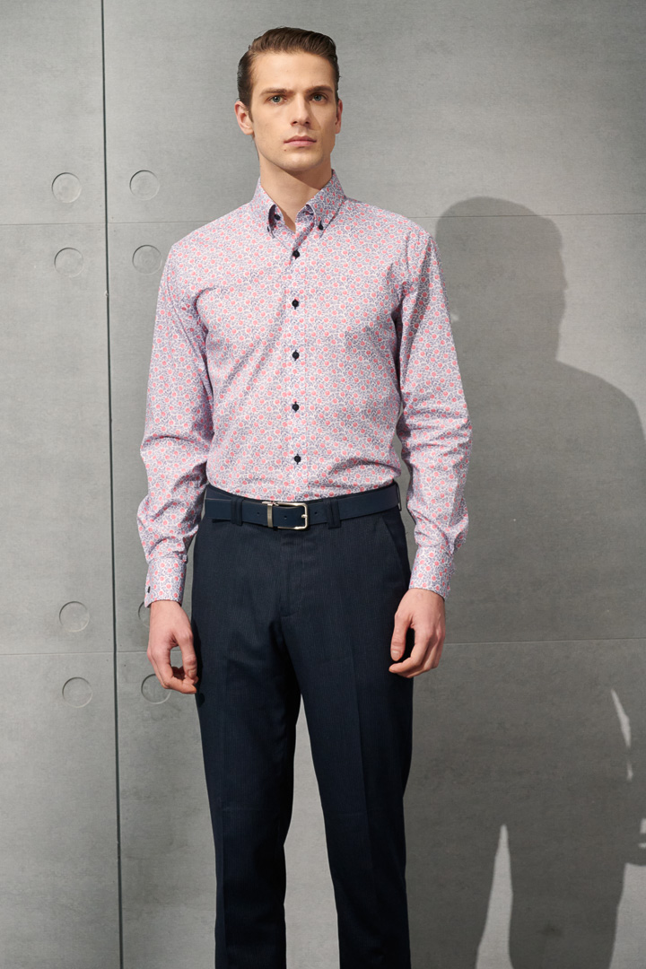 SST&C Navy Striped Pattern Slim Fit Suit Trousers | 0212203004  (Outlet)_7