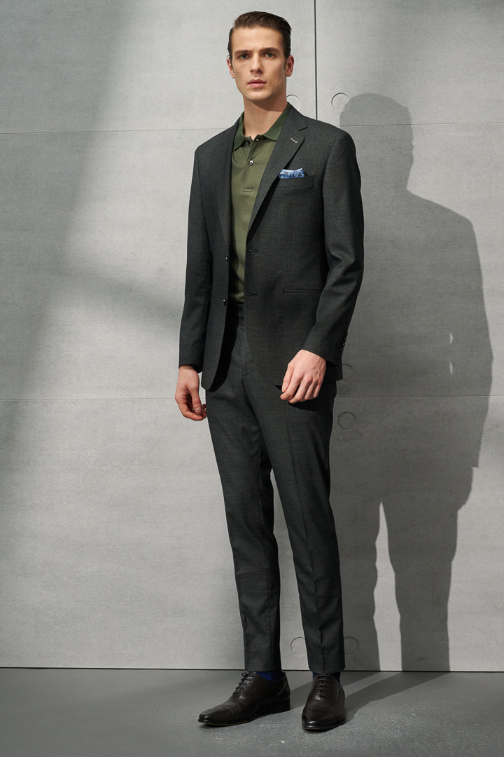 SST&C Black Fine Check Pattern Tailor'S Suit Trousers | 0212203005  (Outlet)_0