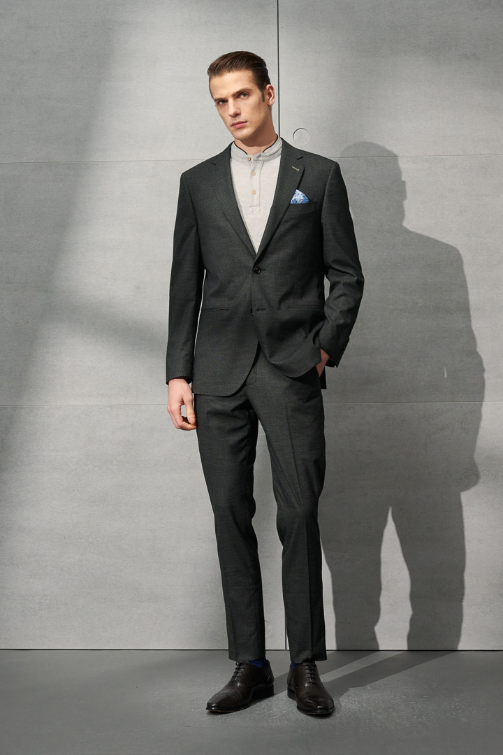 SST&C Black Fine Check Pattern Tailor'S Suit Trousers | 0212203005  (Outlet)_2