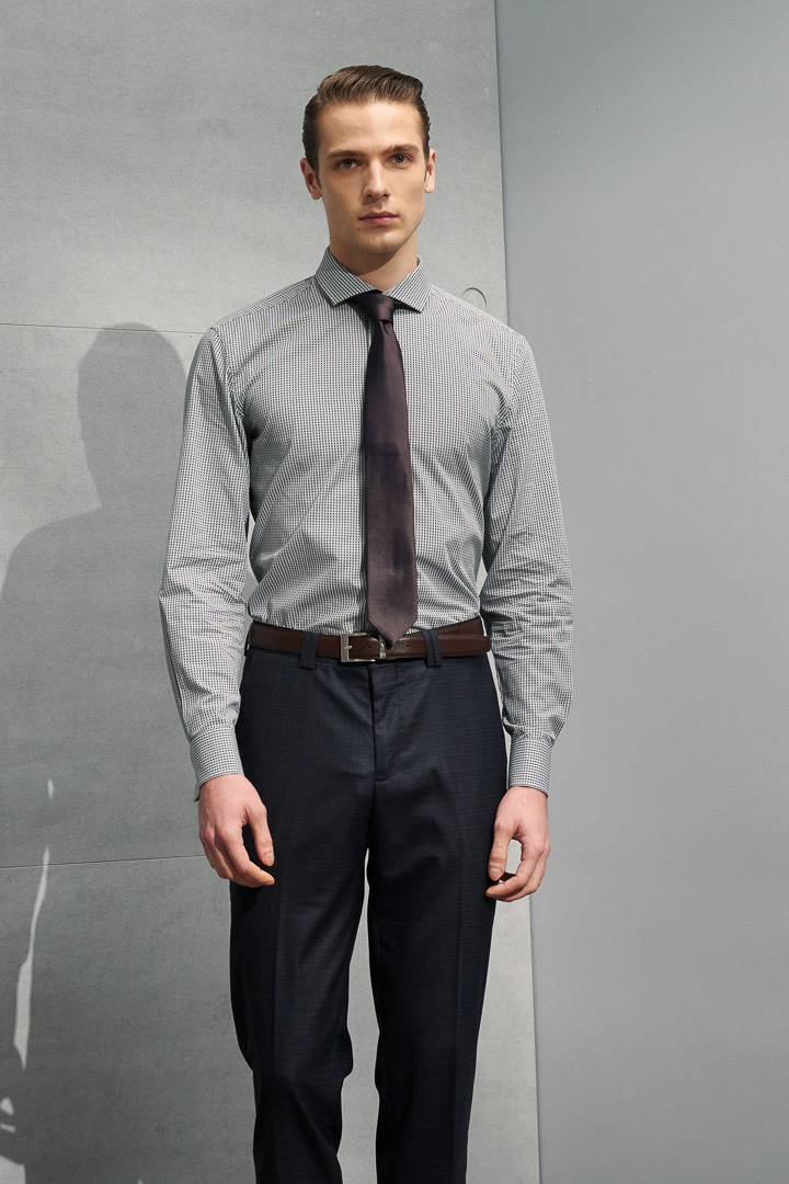 SST&C #Comfortable Cotton  Dark Green Geometric Print Shirt | 0312203003  (Outlet)_1
