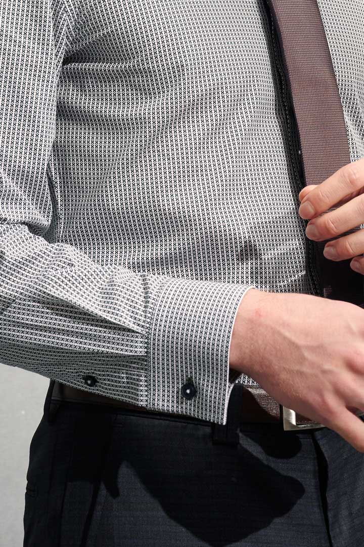 SST&C #Comfortable Cotton  Dark Green Geometric Print Shirt | 0312203003  (Outlet)_6