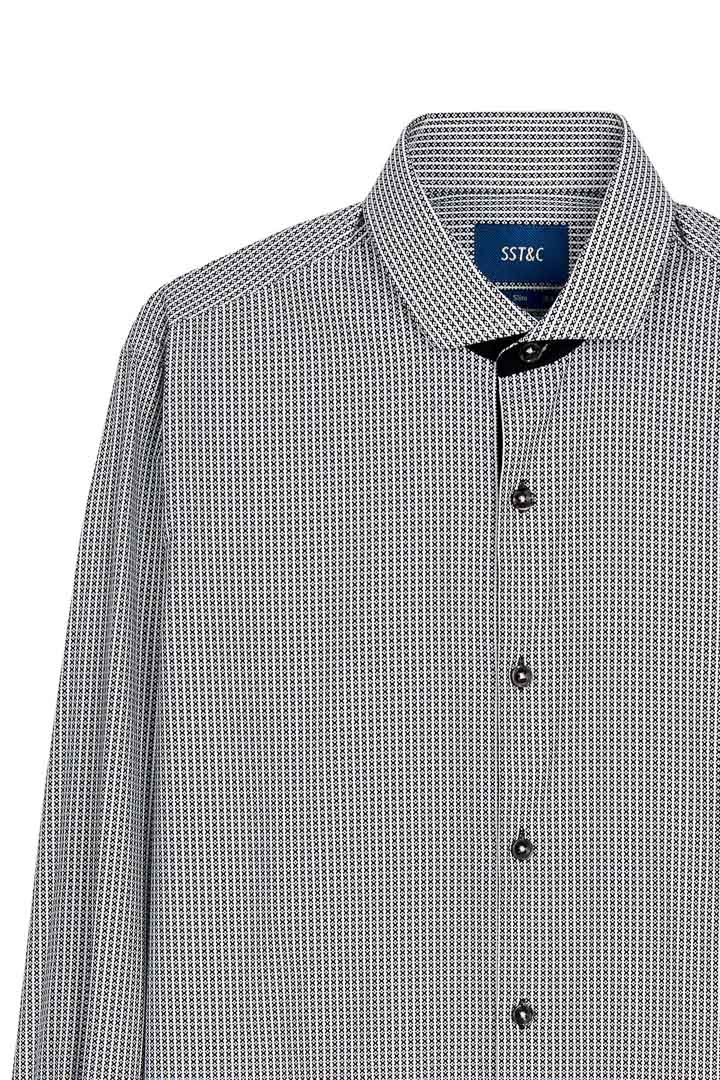 SST&C #Comfortable Cotton  Dark Green Geometric Print Shirt | 0312203003  (Outlet)_7