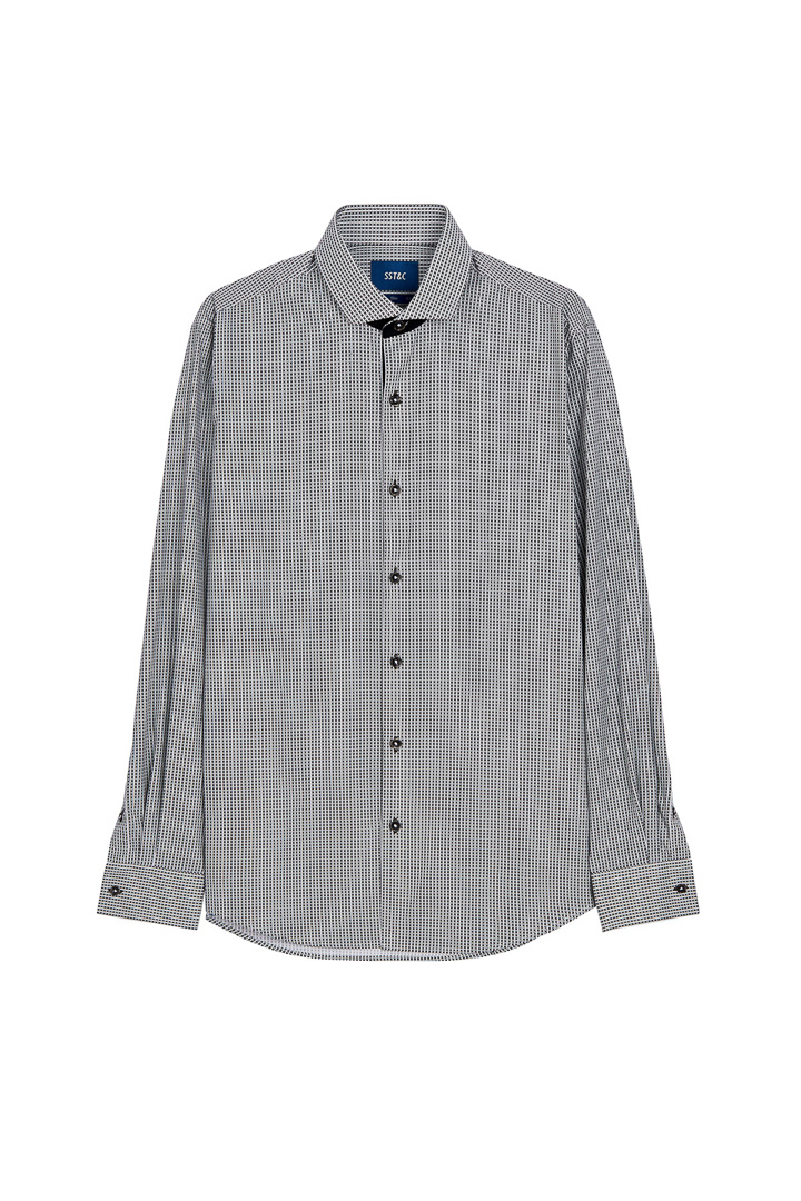 SST&C #Comfortable Cotton  Dark Green Geometric Print Shirt | 0312203003  (Outlet)_9