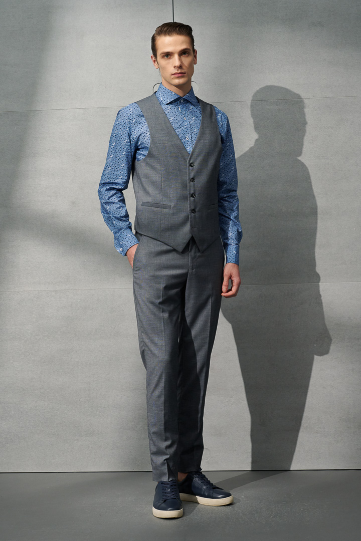 SST&C #Comfortable Cotton  Blue Daisy Print Shirt | 0312203011  (Outlet)_2