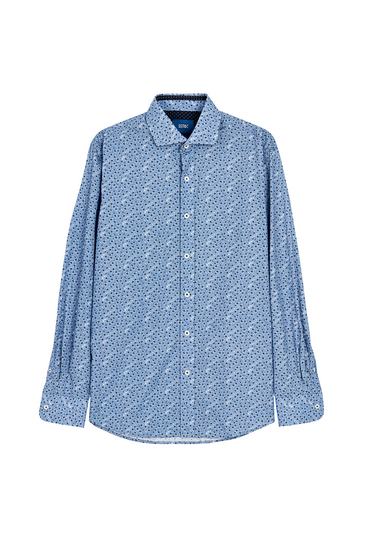 SST&C #Comfortable Cotton  Blue Daisy Print Shirt | 0312203011  (Outlet)_8