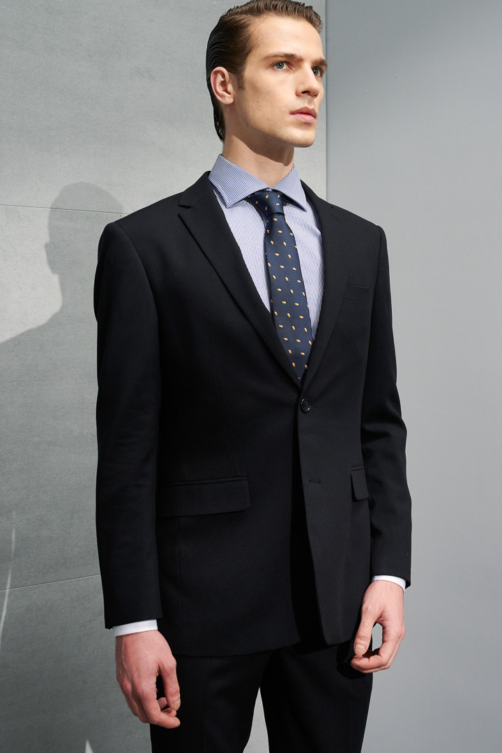 SST&C Black Slim Fit Suit Jacket | 0112204009  (Outlet)_5