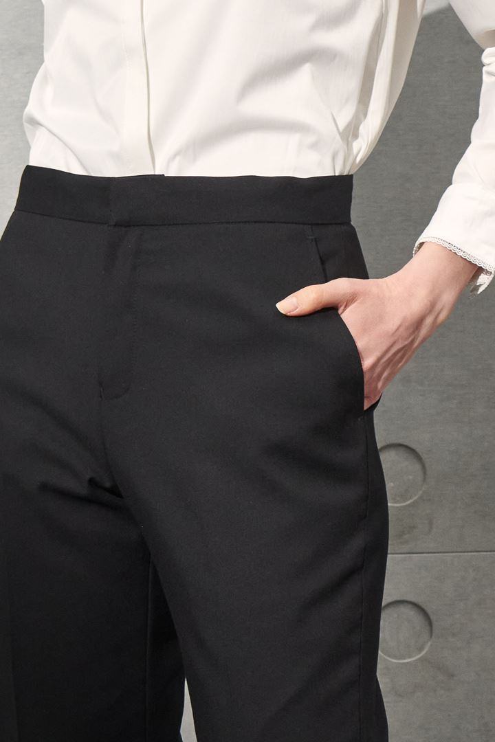 SST&C Women'S Basic Black Straight Suit Trousers | 7262203002  (Outlet)_6